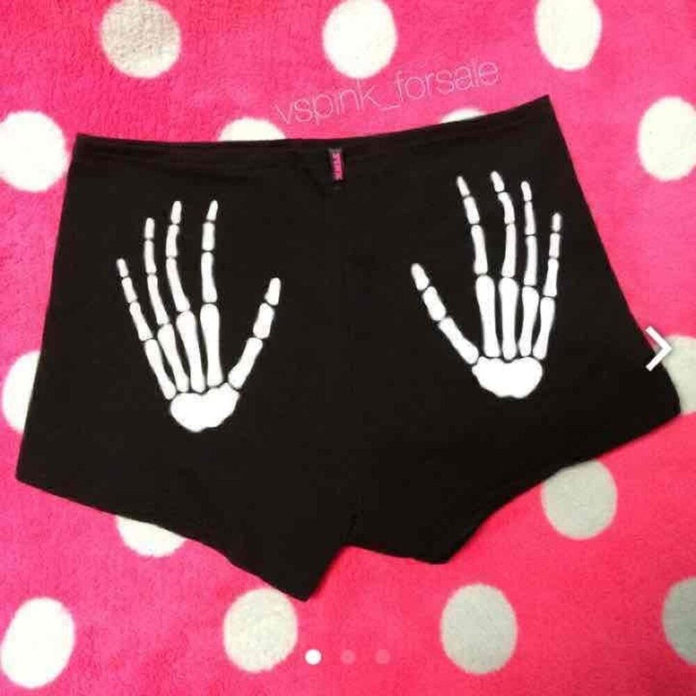 VS PINK S Halloween Boyshorts Panty NWT Victoria's Secret